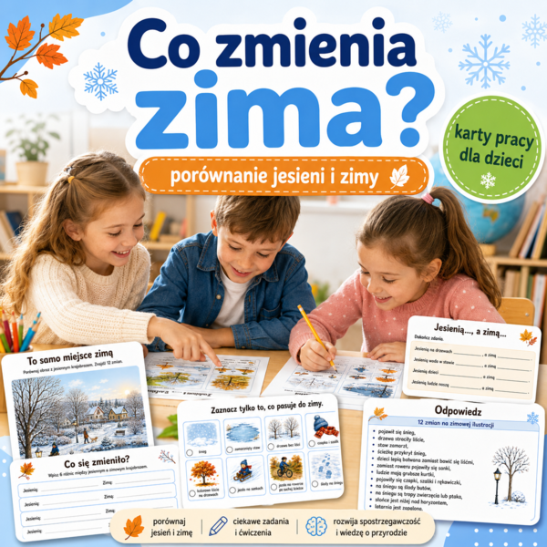 Co zmienia zima? — porównujemy ten sam krajobraz jesienią i zimą
