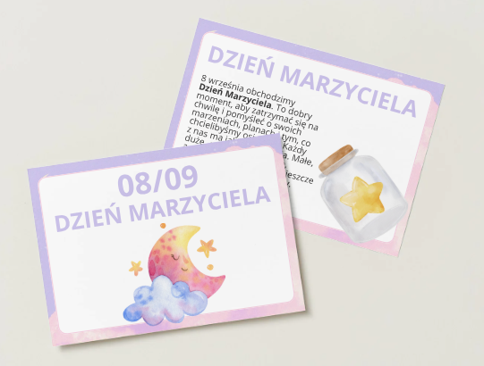 Dzień Marzyciela – prezentacja edukacyjna dla dzieci | Marzenia, cele i pierwsze kroki | 15 stron PDF