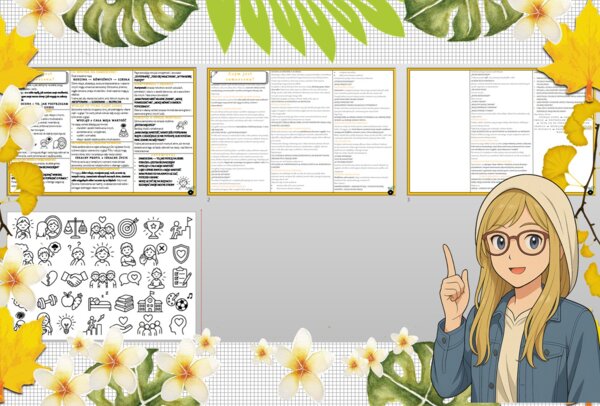 Sketchnotka/notatka - dla ucznia i przypomnienie dla nauczyciela w pdf. Temat "Czym jest samoocena?". Edukacja zdrowotna. Klasa 5.