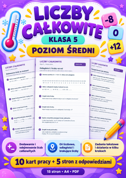 LICZBY CAŁKOWITE-ŚREDNIE-klasa 5