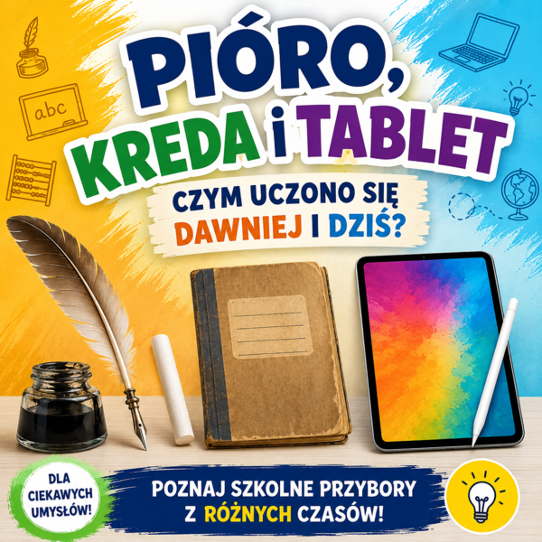 Pióro, kreda i tablet — czym uczono się dawniej i dziś?