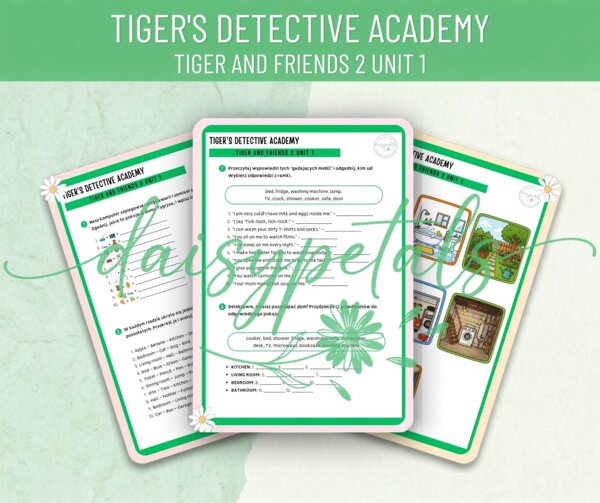 Megapaka Detektywistyczna: Tiger and Friends 2 Unit 1 – Dom, Meble i Przyimki Miejsca (Grywalizacja)