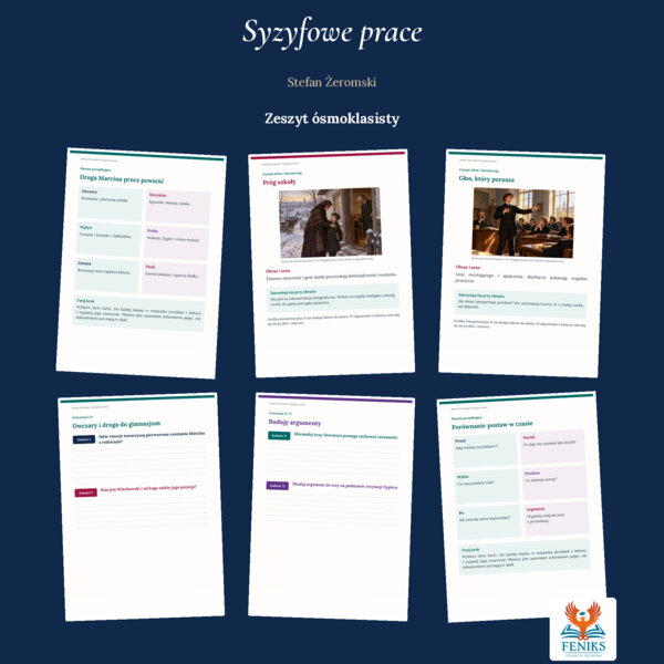 Syzyfowe prace — Stefan Żeromski | Zeszyt ósmoklasisty: szczegółowe omówienie, 128 zadań i klucz odpowiedzi