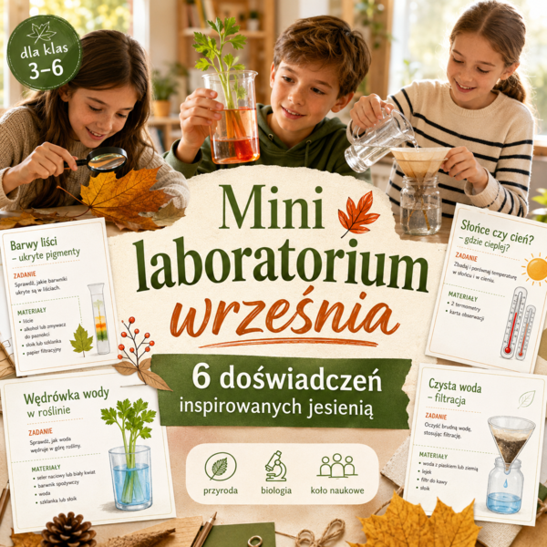 Mini laboratorium września – 6 doświadczeń inspirowanych jesienią