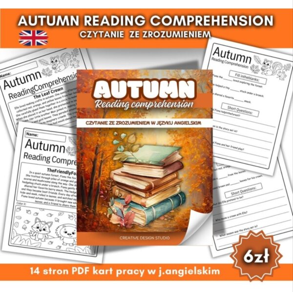 🍁 AUTUMN READING COMPREHENSION 🍁 Czytanie ze zrozumieniem w języku angielskim! 🇬🇧✨