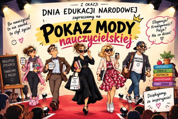 Scenariusz na DEN - pokaz mody nauczycielskiej ,,Jak przetrwać do dzwonka"