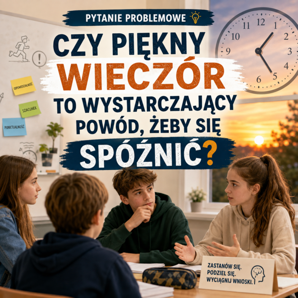 Czy piękny wieczór to wystarczający powód, żeby się spóźnić?