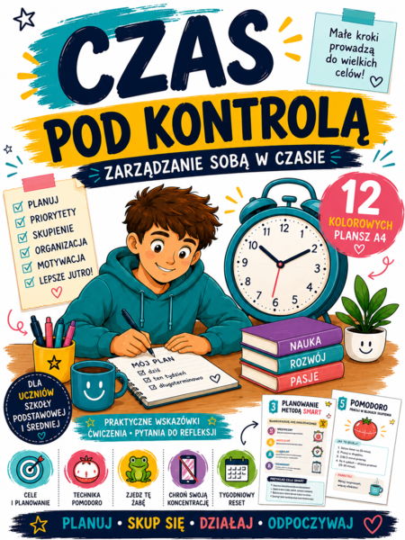 🕒 CZAS POD KONTROLĄ – gazetka szkolna o zarządzaniu sobą w czasie