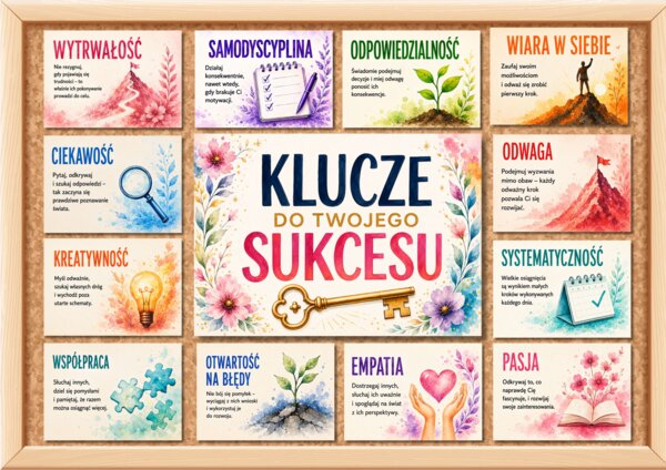 KLUCZE DO TWOJEGO SUKCESU - gazetka motywująca dla uczniów