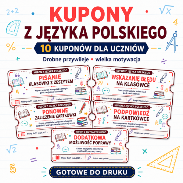 📚 Kupony z języka polskiego