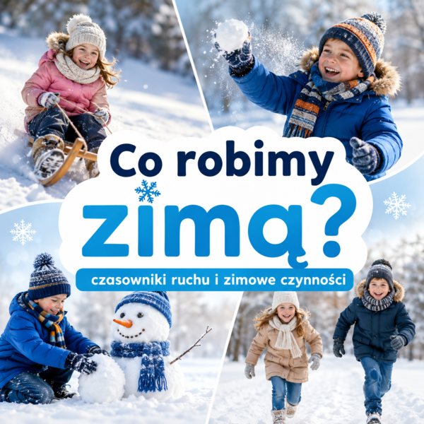 Co robimy zimą? – 36 czasowników ruchu i zimowych czynności