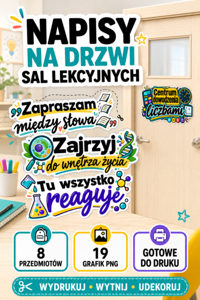 🚪 NAPISY NA DRZWI SAL LEKCYJNYCH