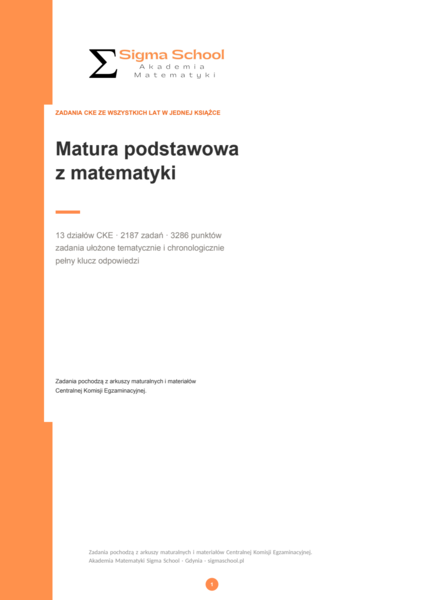Matura podstawowa z matematyki – zadania CKE ze wszystkich lat w jednej książce
