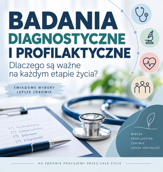 Badania diagnostyczne i profilaktyczne – dlaczego są ważne na każdym etapie życia? Prezentacja Edukacja zdrowotna