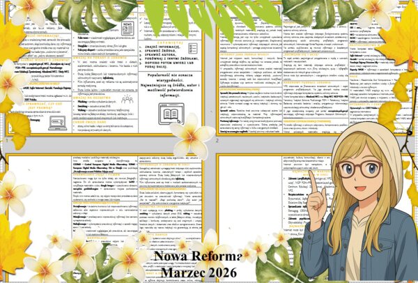 Sketchnotka/notatka - dla ucznia i przypomnienie dla nauczyciela w pdf. Temat "Co warto odwiedzić w sieci? ". Edukacja zdrowotna. Klasa 6.