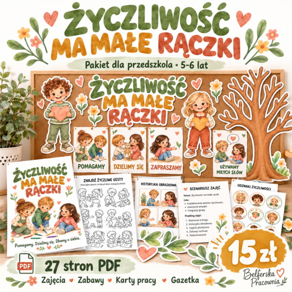 💛 NOWOŚĆ DLA PRZEDSZKOLI! 💛 „Życzliwość ma małe rączki”
