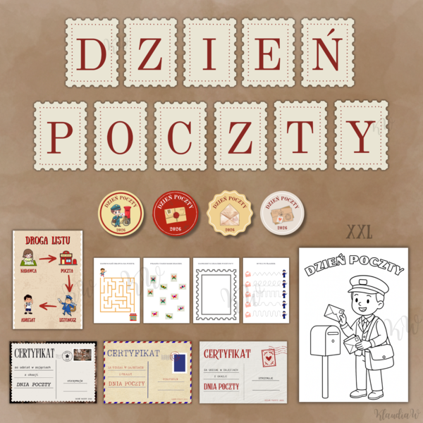 DZIEŃ POCZTY - ZESTAW