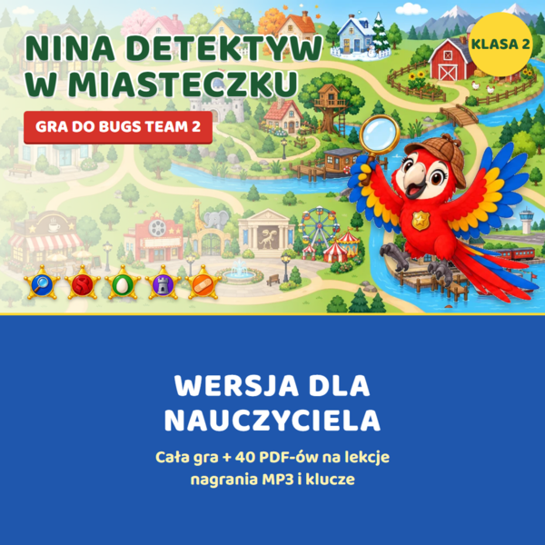Gra interaktywna Bugs Team 2 z pakietem nauczyciela, Starter Unit - Goodbye