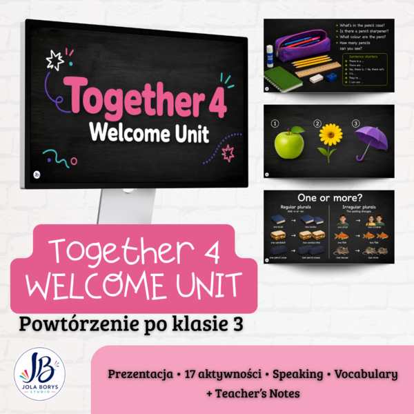 Together 4 – Welcome Unit | materiał dodatkowy do pracy z podręcznikiem | powtórzenie po klasie 3