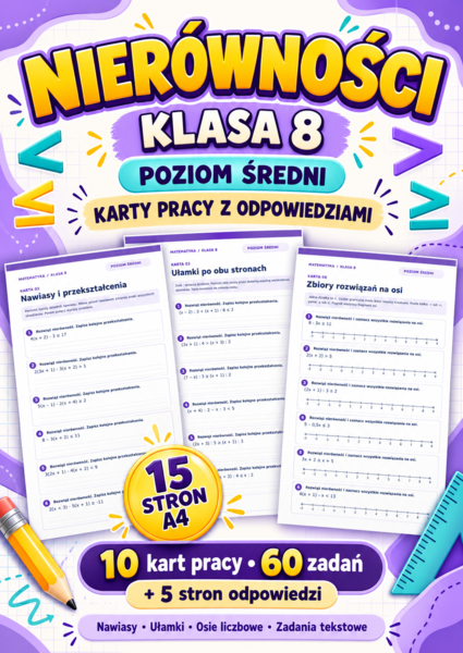 NIERÓWNOŚCI-ŚREDNIE-klasa 8