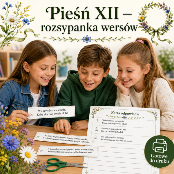 Pieśń XII — rozsypanka wersów