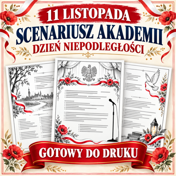 11 LISTOPADA – SCENARIUSZ AKADEMII na Dzień Niepodległości | role, scenki, teksty i muzyka