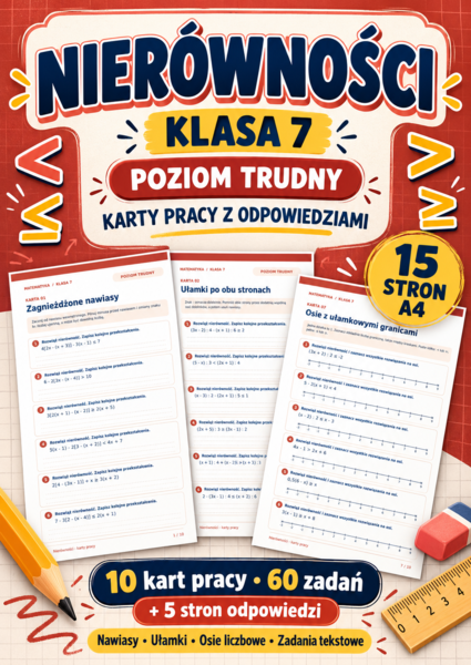 NIERÓWNOŚCI-TRUDNE-klasa 7