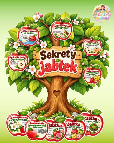 🍎 SEKRETY JABŁEK – ciekawostki, które zaciekawią małych odkrywców! 🍎