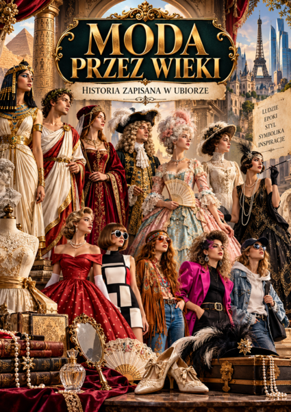 MODA PRZEZ WIEKI – Historia zapisana w ubiorze | 28 bogato ilustrowanych plansz A4