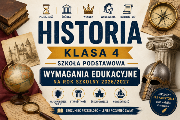 Wymagania edukacyjne z historii dla klasy 4 SP
