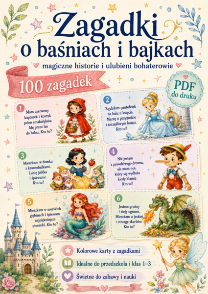Zagadki o bajkach i baśniach