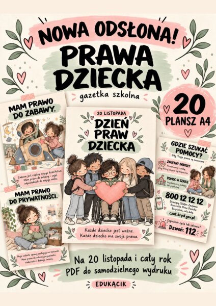 💛 PRAWA DZIECKA W NOWEJ ODSŁONIE! Gazetka