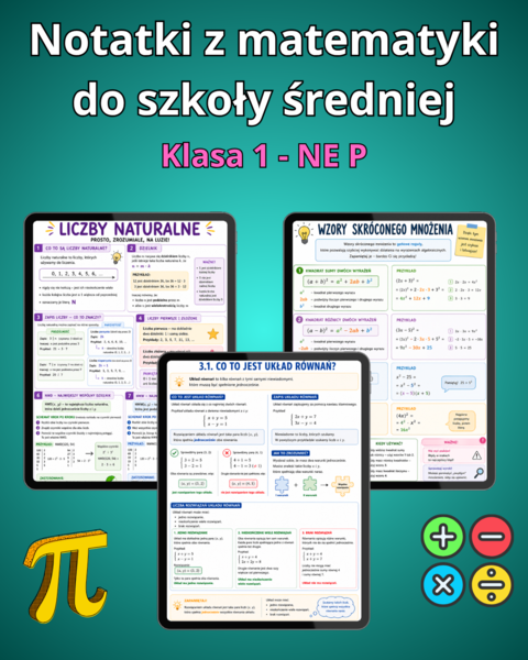 Notatki z matematyki do 1 klasy - Nowa Era 1P