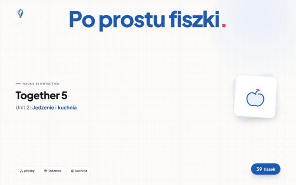 Fiszki do Unitu 2, Together 5