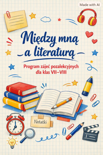PROGRAM ZAJĘĆ POZALEKCYJNYCH DLA KLAS VII–VIII „Między mną a literaturą”