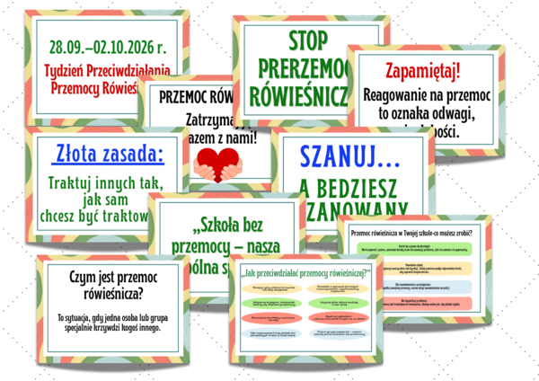 Przemoc rówieśnicza 3 - Tydzień Przeciwdziałania Przemocy Rówieśniczej.