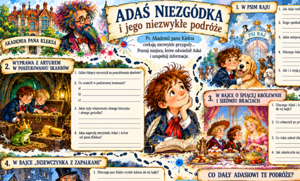 Pakiet materiałów do lektury "Akademia pana Kleksa"