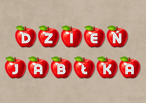 Dzień Jabłka - napis