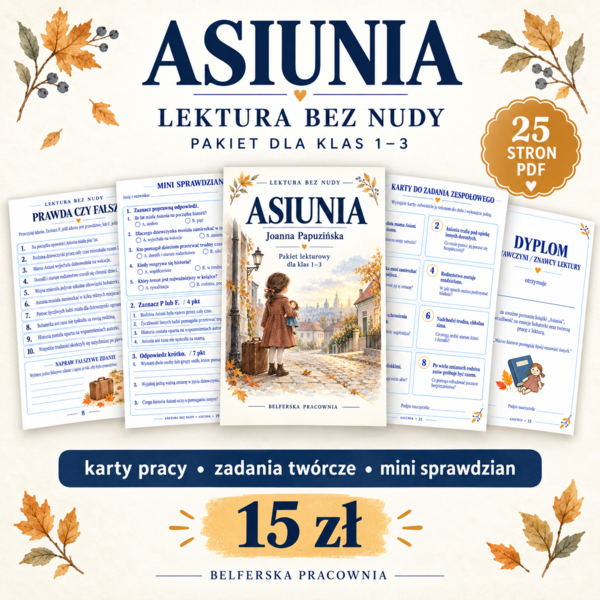📚 ASIUNIA – LEKTURA BEZ NUDY | KLASY 1–3