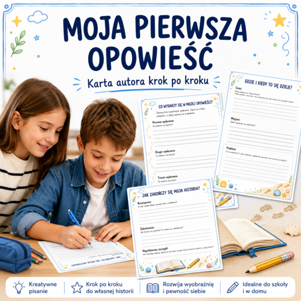 Moja pierwsza opowieść — karta autora krok po kroku