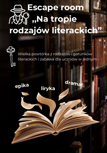 Escape room - Na tropie rodzajów literackich