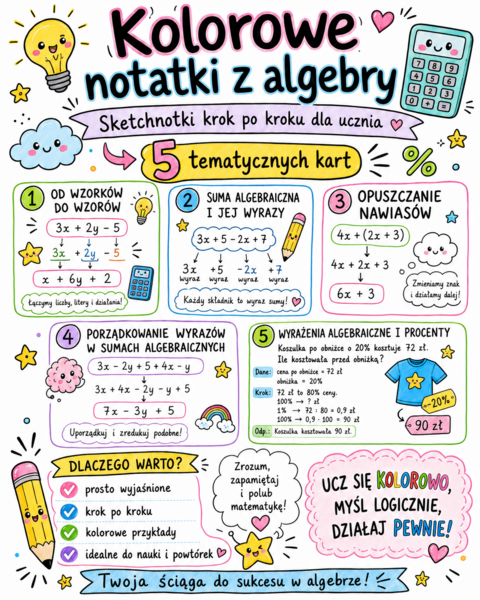 WYRAŻENIA ALGEBRAICZNE - klasa 7