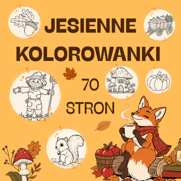 Jesienne kolorowanki
