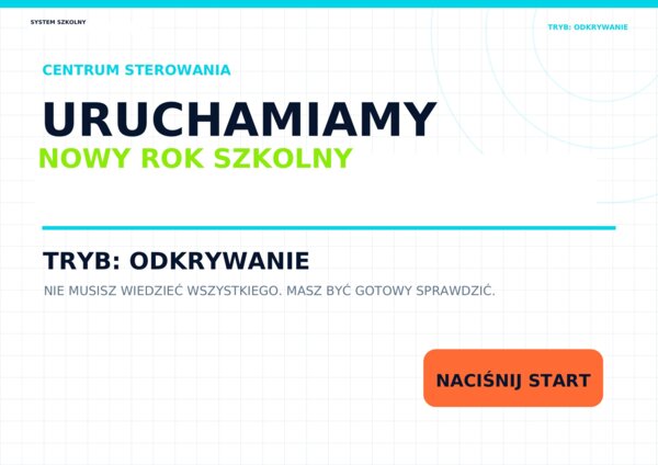 Uruchamiamy nowy rok szkolny – gazetka motywacyjna, 27 plansz