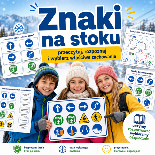 Znaki na stoku — przeczytaj, rozpoznaj i wybierz właściwe zachowanie