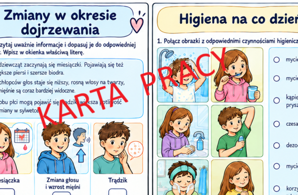 Moje ciało się zmienia - edukacja zdrowotna kl. 4