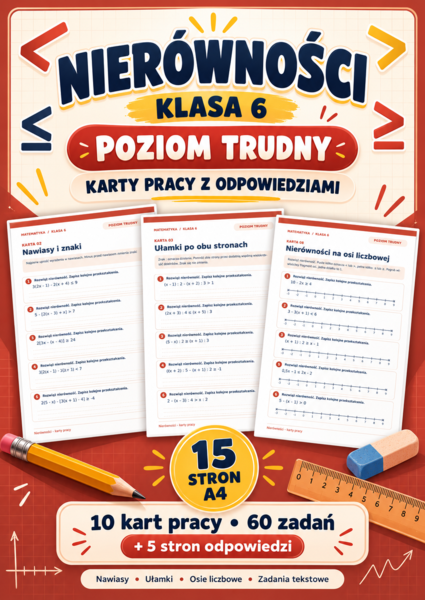 NIERÓWNOŚCI-TRUDNE-klasa 6