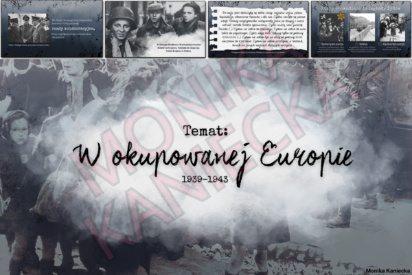 W okupowanej Europie - prezentacja historia klasa 8