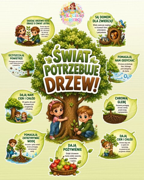 🌳 „Świat potrzebuje drzew!” – DZIEŃ DRZEWA 💚
