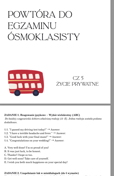 E8 - Repetytorium 8klasisty cz1 unit 5